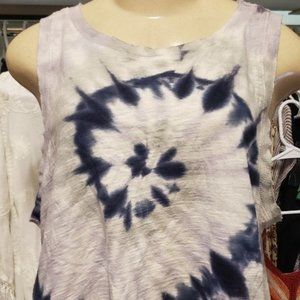 Lucky Brand Tie Dyed Cropped Shirt
